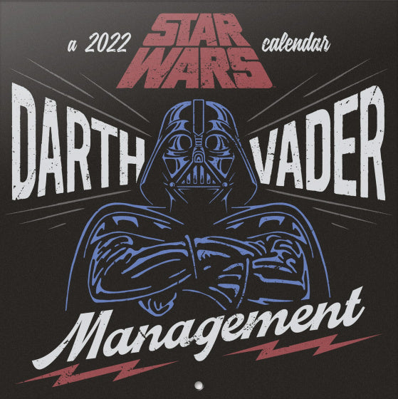 wandkalender 2022 Star Wars 30 x 30 cm papier zwart