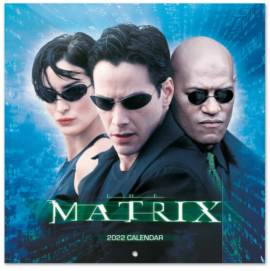 wandkalender 2022 The Matrix 30 x 30 cm blauw