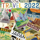 wandkalender 2022 Travel 30 x 30 cm papier wit