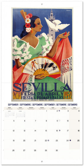 wandkalender 2022 Travel 30 x 30 cm papier wit