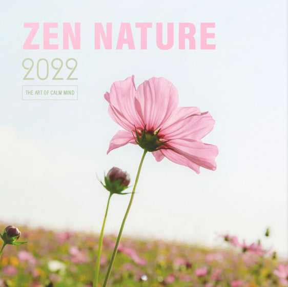 wandkalender 2022 Zen Nature 30 x 30 cm papier wit