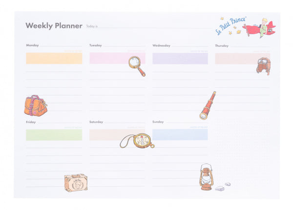 weekplanner Le Petit Prince A4 wit 54 vellen