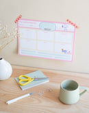 weekplanner Snoopy 29,7 x 21 cm A4 roze 54 vellen