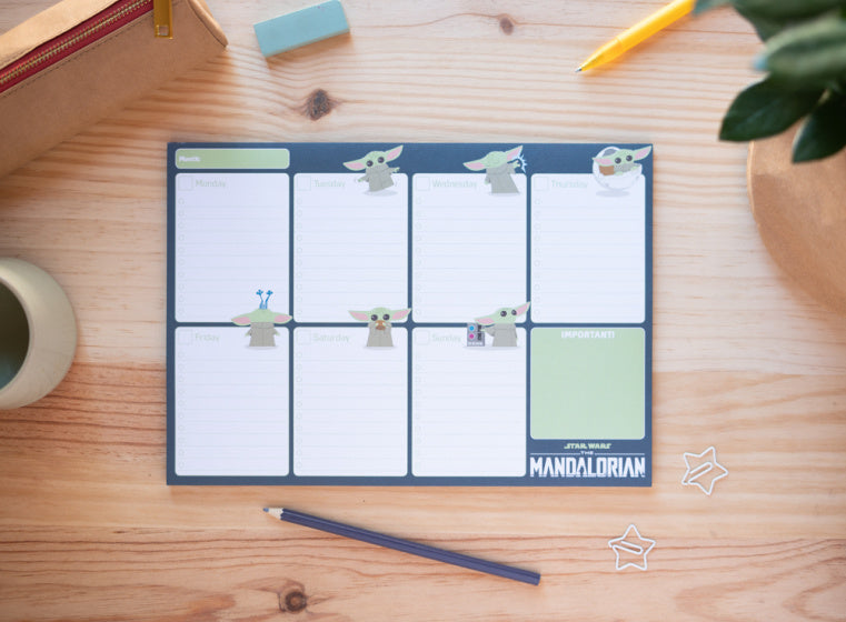 weekplanner The Mandalorian A4 donkerblauw 54 vellen