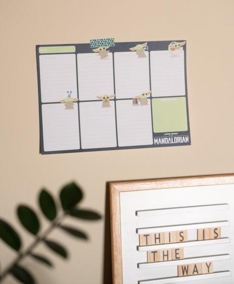 weekplanner The Mandalorian A4 donkerblauw 54 vellen