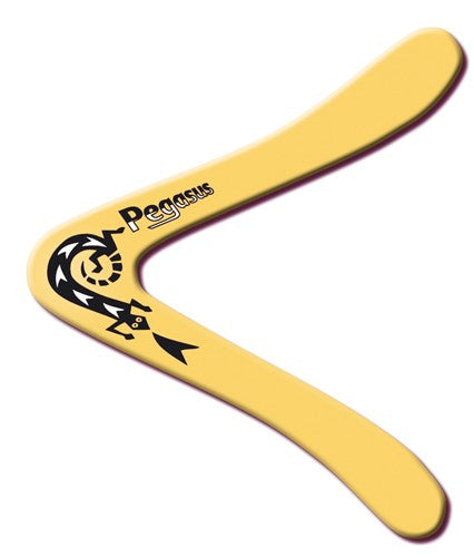 boomerang Pegasus 25 cm polypropyleen geel