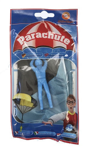 parachutespringer 9 cm blauw