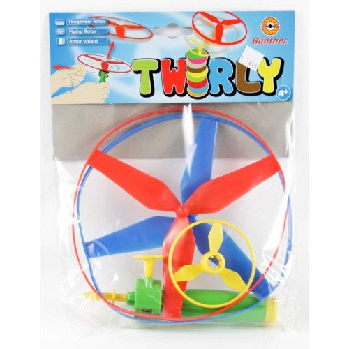 schietschijven Twirly junior 19 cm rood/blauw 3-delig