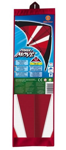 stuntvlieger Power Move 130 x 69 cm rood/zwart