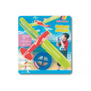 vlieger vliegtuig junior 48 x 21 cm groen/oranje