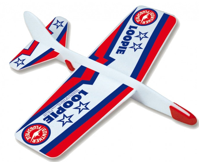 werpvliegtuig Loopie 22 x 20 cm wit