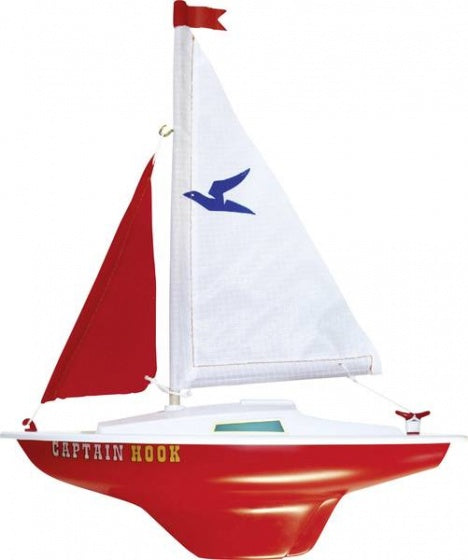 modelzeilboot Captain Hook 24 x 31 cm wit/rood