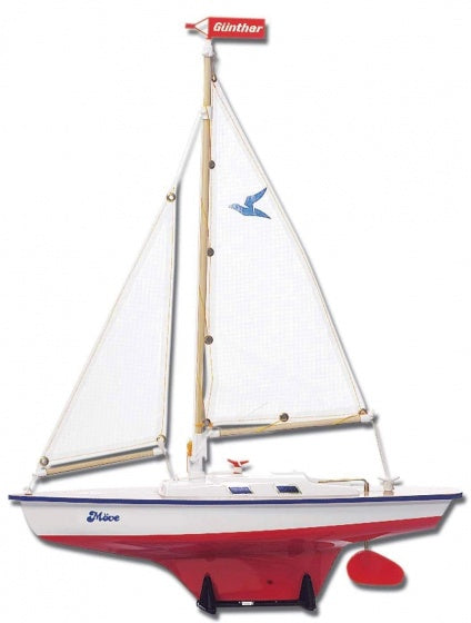 modelzeilboot Move 39 x 50 cm wit/rood