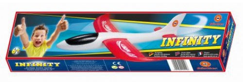 zweefvliegtuig Infinity 48 cm rood/wit