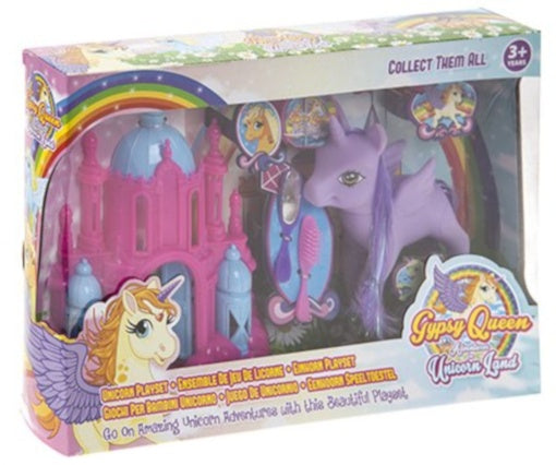 speelset Unicorn Land meisjes 3-delig paars