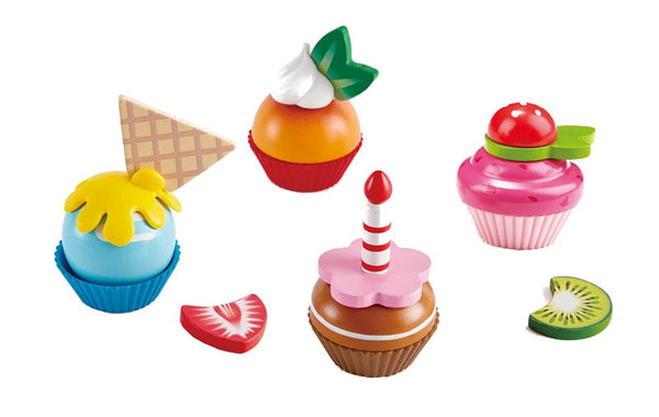 cupcakes speelgoedeten 18-delig