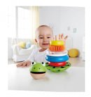 houten stapelringen kikker 7-delig