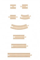 houten Super treinbaan uitbreidingsset 24-delig