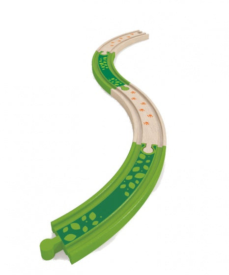 houten uitbreiding treinbaan Jungle 4-delig