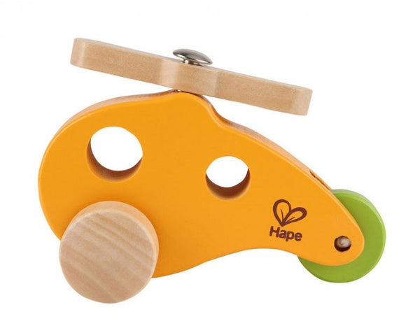 houten vliegtuig 12,7 cm oranje