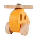 houten vliegtuig 12,7 cm oranje