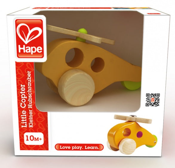 houten vliegtuig 12,7 cm oranje