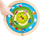 vormenpuzzel Spinning Transport junior 20 cm hout 4-delig