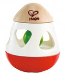 rammelaar met belletjes 9 cm rood/wit