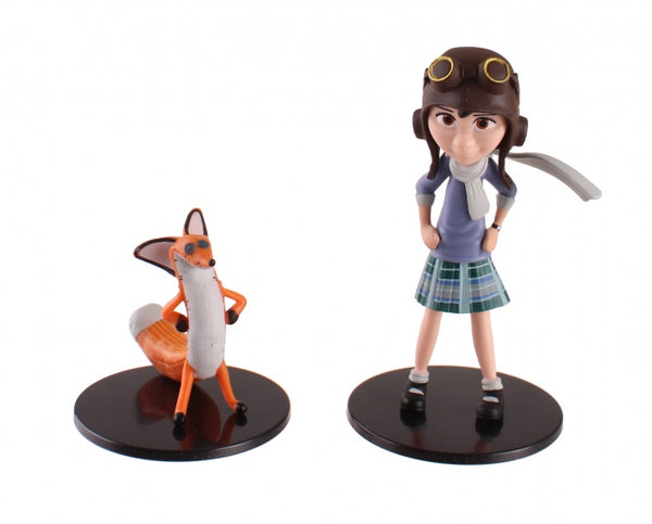 speelfiguren De Kleine Prins: het kleine meisje & vos