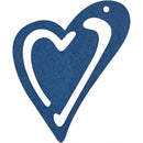 houten harten 5,5 x 4,5 cm donkerblauw 10 stuks