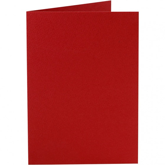 Kaarten Rood 10,5x15cm, 10st.