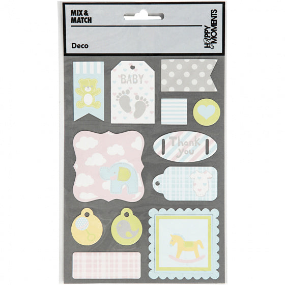 Labels baby 20-50 mm 12 stuks