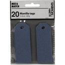 Manilla Labels Blauw, 20st.