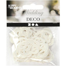 pailetten hartjes wit 31x22 mm 10 gram