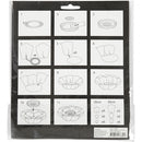 papieren bloemen blauw 15 + 25 cm 2 stuks