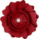 papieren bloemen rood 15 + 25 cm 2 stuks