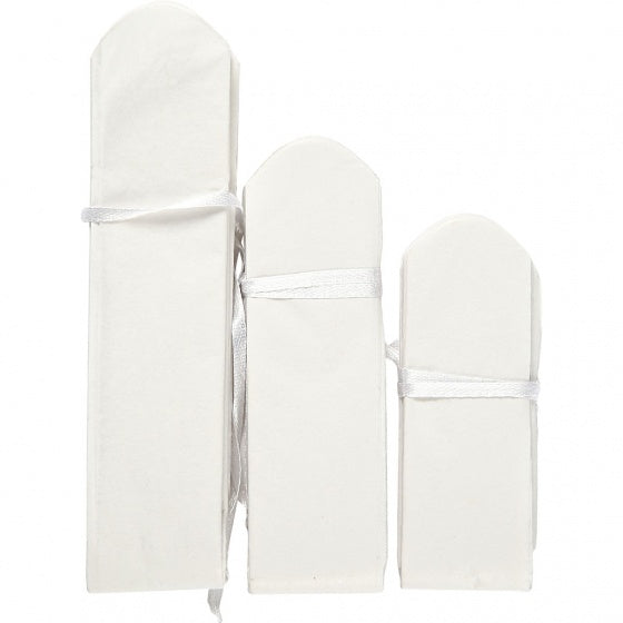 pompons zijdepapier 20-24-30 cm wit 3-delig
