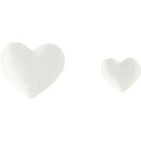 ecoratieset Harten satijn 10-20 mm crème 70 stuks