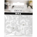 decoratieset Harten 10-20 mm satijn wit 70 stuks