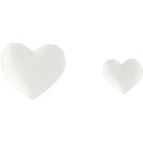 decoratieset Harten 10-20 mm satijn wit 70 stuks