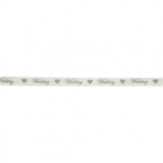 Satijnlint Off-white, 10m