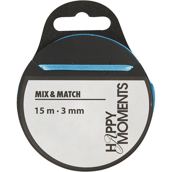 Satijnlint Lichtblauw, 15m