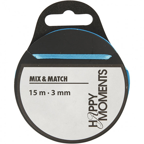 Satijnlint Lichtblauw, 15m