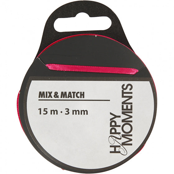 Satijnlint Roze, 15m