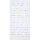 stickervel Engels papier 12 x 23 cm wit 2 stuks