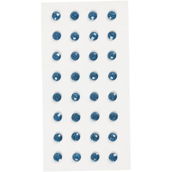 Strasstenen Blauw, 32st.