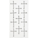 strasstenen kruis zilver 35 x 25 mm 11 stuks