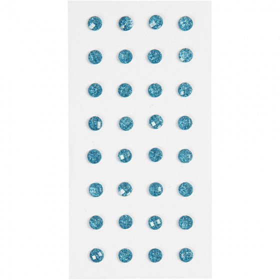 strasstenen lichtblauw 8 mm 32 stuks