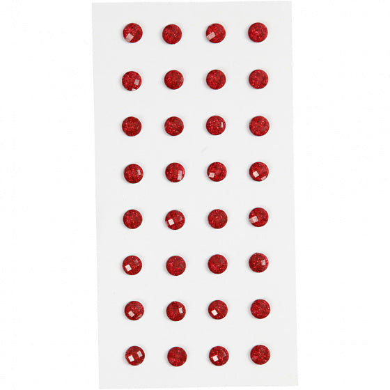 Strasstenen Rood, 32st.