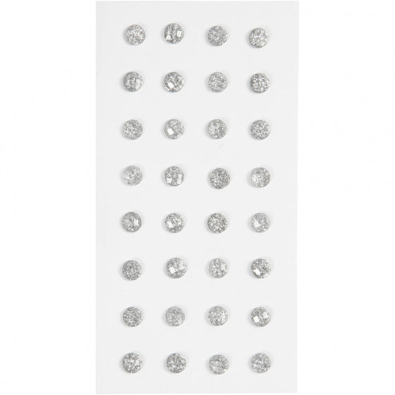 Strasstenen Zilver, 32st.